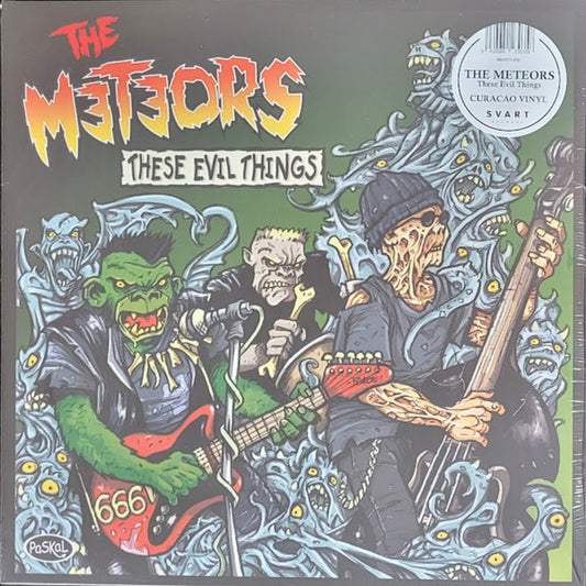 The Meteors (2) : These Evil Things (LP, Album, Ltd, RE, Cur)