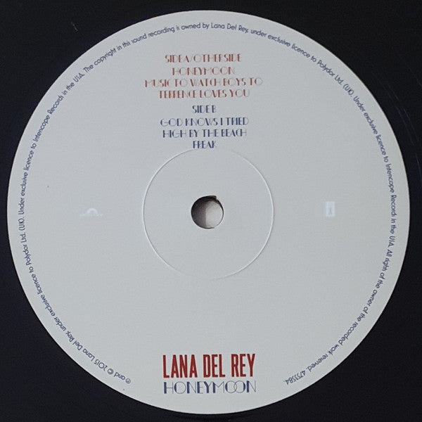 Lana Del Rey : Honeymoon (2xLP, Album, MP, RE)