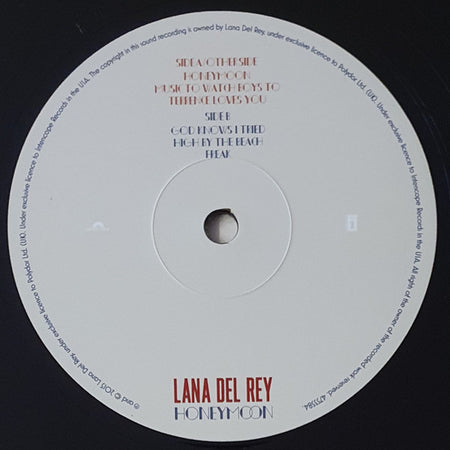 Lana Del Rey : Honeymoon (2xLP, Album, MP, RE)