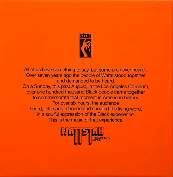 Various : Wattstax ‘72 The Complete Concert (10xLP + Box, Ltd)