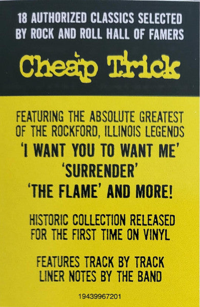 Cheap Trick : Authorized Greatest Hits (2xLP, Comp, RE)