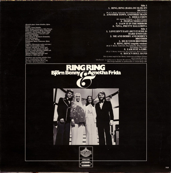 Björn Benny & Agnetha Frida* : Ring Ring (LP, Album, Mono)
