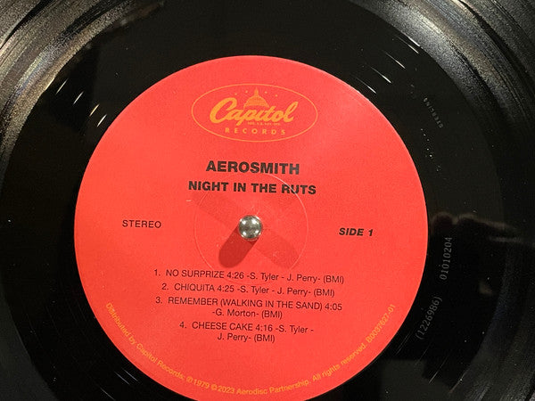 Aerosmith : Night In The Ruts (LP, Album, RE, RM, RP)