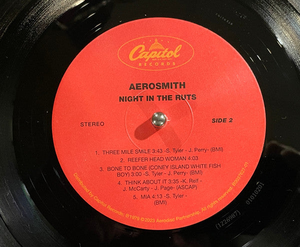 Aerosmith : Night In The Ruts (LP, Album, RE, RM, RP)