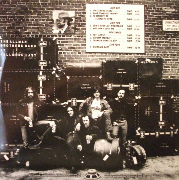 The Allman Brothers Band : The Allman Brothers Band At Fillmore East (2xLP, RE, 180)