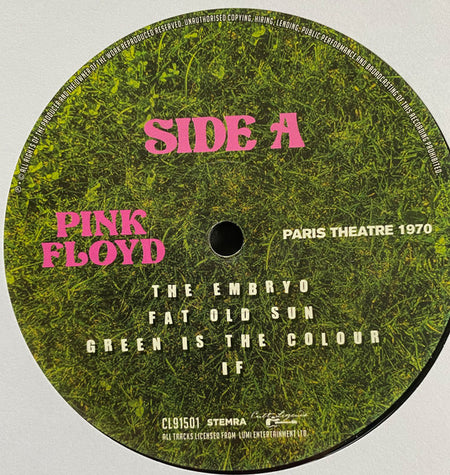 Pink Floyd : Paris Theatre 1970 (Live Radio Broadcast) (LP, Album, Unofficial, 180)