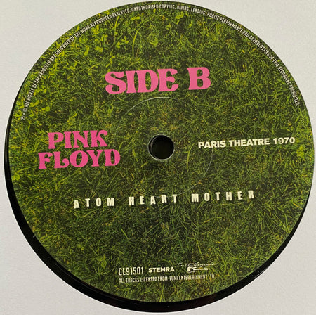 Pink Floyd : Paris Theatre 1970 (Live Radio Broadcast) (LP, Album, Unofficial, 180)