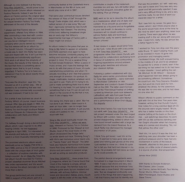 The Durutti Column : Time Was Gigantic... When We Were Kids (2xLP, Album, RE, 180)