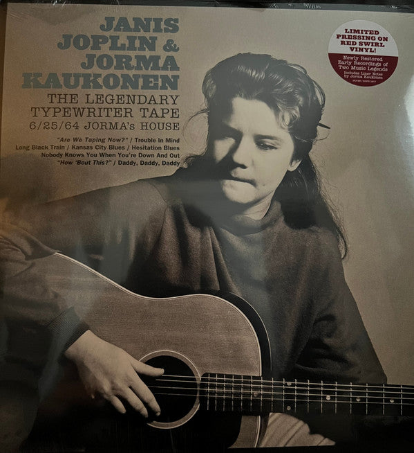 Janis Joplin & Jorma Kaukonen : The Legendary Typewriter Tape 6/25/64 (LP, Ltd, RM, Red)
