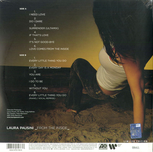Laura Pausini : From The Inside (LP, Album, Ltd, Num, RE, Yel)