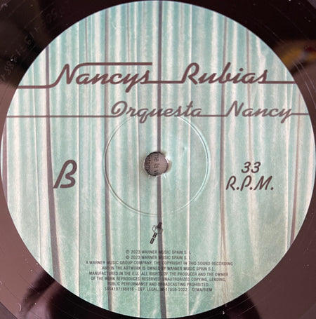 Nancys Rubias : Orquesta Nancy (LP, Album)