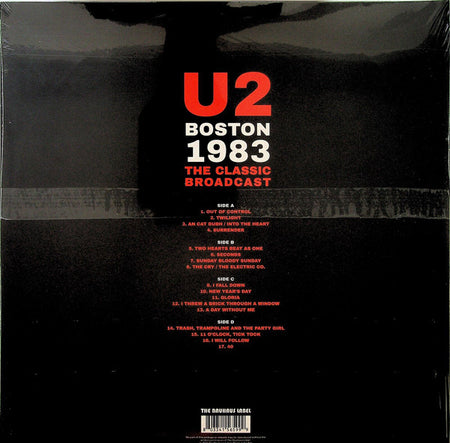 U2 : Boston 1983 - The Classic Broadcast (2xLP, Album, Ltd, Unofficial, Cle)