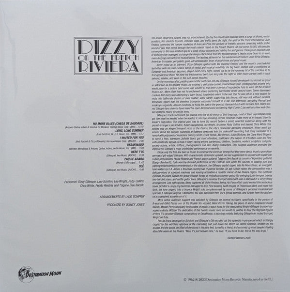 Dizzy Gillespie : Dizzy On The French Riviera (LP, Album, Ltd, Num, RE, Cle)