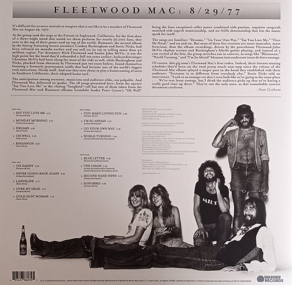 Fleetwood Mac : Rumours Live (2xLP, Album, Opt)