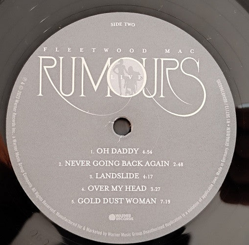 Fleetwood Mac : Rumours Live (2xLP, Album, Opt)
