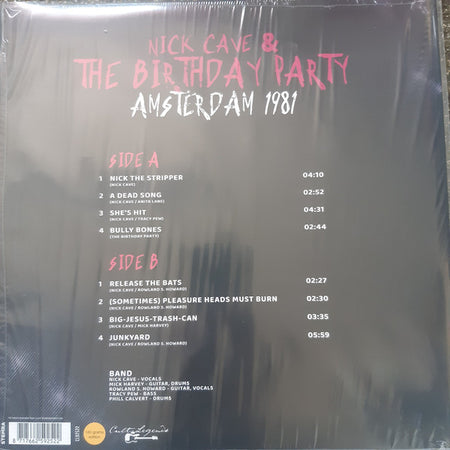 The Birthday Party : Amsterdam 1981 (LP, Unofficial)