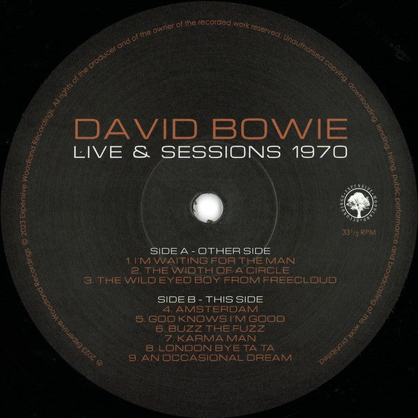 David Bowie : Live & Sessions 1970 (2xLP, Unofficial)