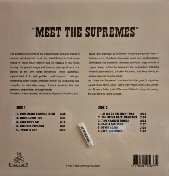 The Supremes : Meet The Supremes (LP, Album, RE, RM, Cle)