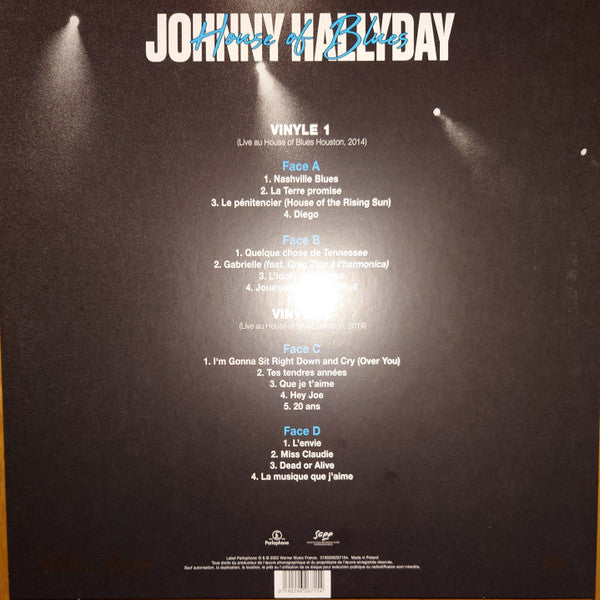 Johnny Hallyday : Houston - House Of Blues (2xLP)
