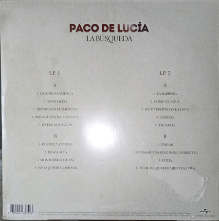 Paco De Lucía : La Búsqueda (2xLP, Comp, Ltd, Pic)