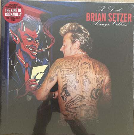Brian Setzer : The Devil Always Collects (LP, Album, Ltd, Red)