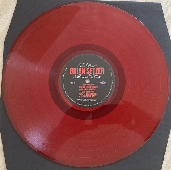 Brian Setzer : The Devil Always Collects (LP, Album, Ltd, Red)