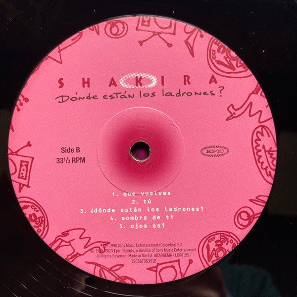 Shakira : Dónde Están Los Ladrones? (LP, Album, RE, Gat)