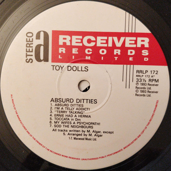 The Toy Dolls* : Absurd-Ditties (LP, Album)