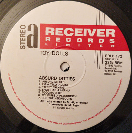 The Toy Dolls* : Absurd-Ditties (LP, Album)