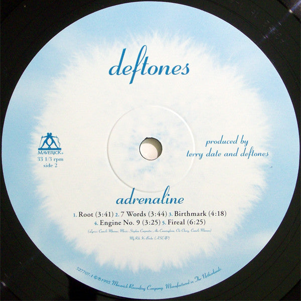Deftones : Adrenaline (LP, Album, RE, 180)