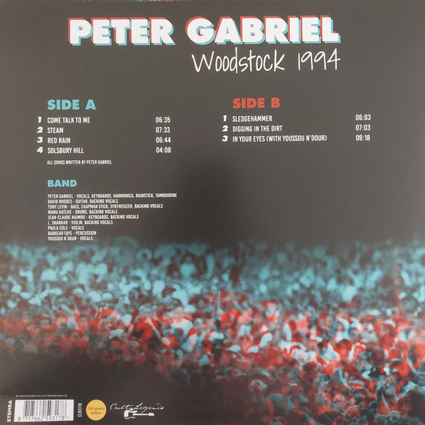 Peter Gabriel : Woodstock 1994 (LP, Album, Unofficial)