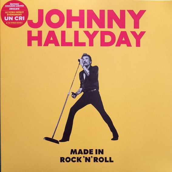 Johnny Hallyday : Made In Rock'n'Roll (LP, Comp, Ltd, Yel)