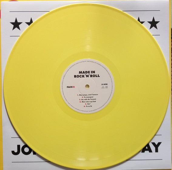 Johnny Hallyday : Made In Rock'n'Roll (LP, Comp, Ltd, Yel)
