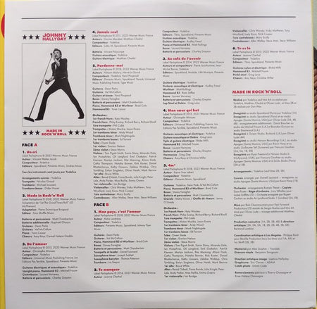 Johnny Hallyday : Made In Rock'n'Roll (LP, Comp, Ltd, Yel)