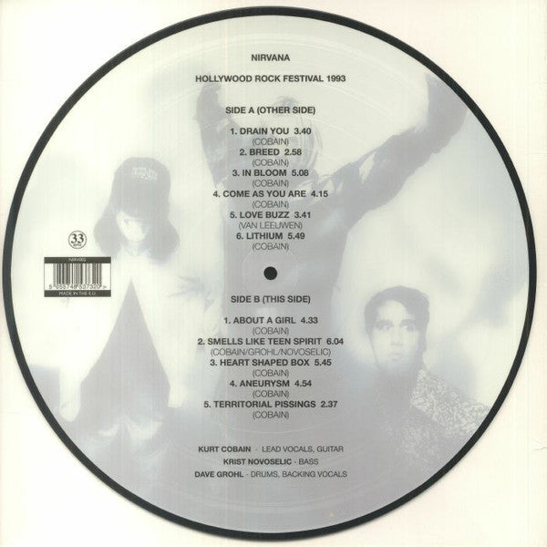 Nirvana : The Hollywood Rock Festival 1993 (LP, Album, Ltd, Pic, Unofficial)