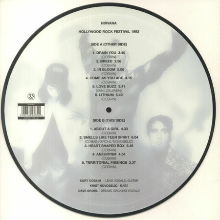 Nirvana : The Hollywood Rock Festival 1993 (LP, Album, Ltd, Pic, Unofficial)