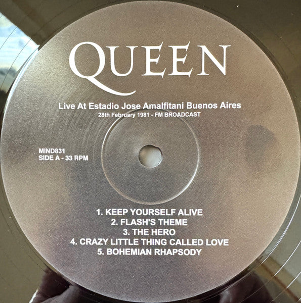 Queen : Live At Estadio Jose Amalfitani Buenos Aires - 28th February 1981  (LP, Ltd, Unofficial)
