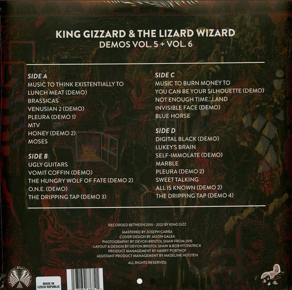 King Gizzard And The Lizard Wizard : Demos Vol. 5 + Vol. 6 (LP, Cle + LP, Cle + Ltd)