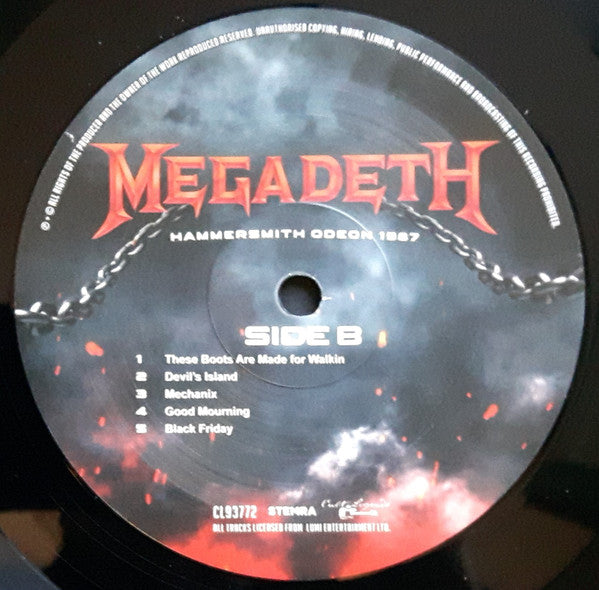Megadeth : Hammersmith Odeon 1987 (LP, Unofficial, 180)