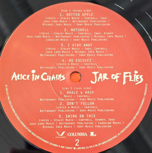 Alice In Chains : Jar Of Flies (LP, EP, RE, RM, Uni)