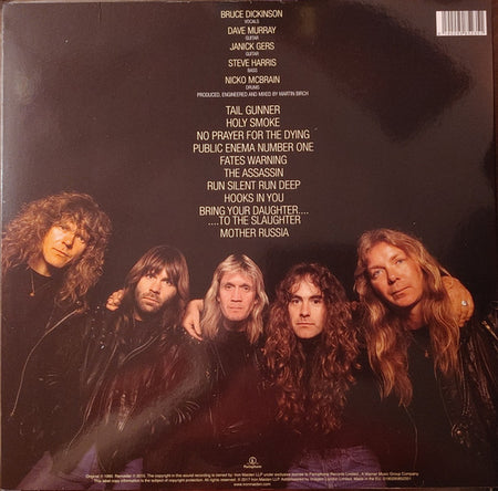 Iron Maiden : No Prayer For The Dying (LP, Album, RE, RM)