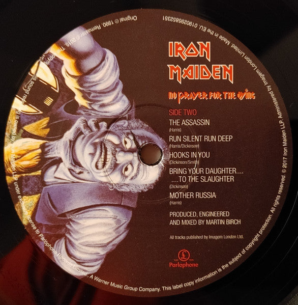 Iron Maiden : No Prayer For The Dying (LP, Album, RE, RM)