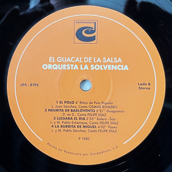Orquesta La Solvencia : El Guacal De La Salsa (LP, Album, RE)