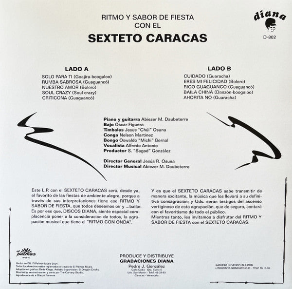 Sexteto Caracas : Ritmo Y Sabor De Fiesta Con El... (LP, Album, RE)