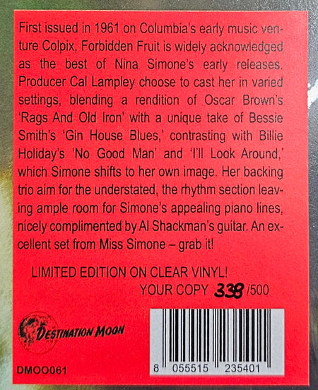 Nina Simone : Forbidden Fruit (LP, Album, Ltd, Num, RE, Cle)