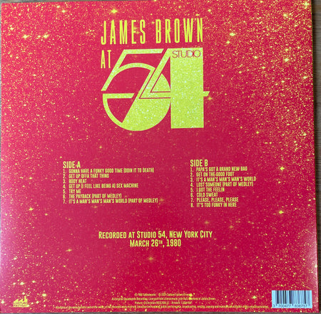 James Brown : At Studio 54 (LP, Comp, Ltd, Red)