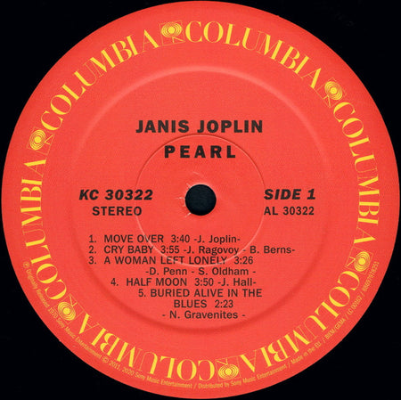 Janis Joplin : Pearl (LP, Album, RE)
