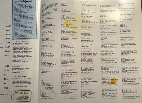 Blind Melon : Soup (LP, Album, Ltd, RE, Ora)