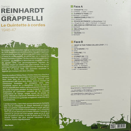 Django Reinhardt, Stéphane Grappelli : Le Quintette À Cordes 1946-1947 - La Marsellaise (LP, RM)