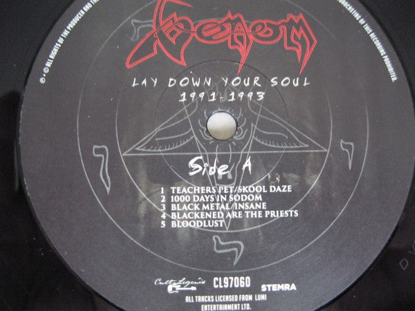 Venom (8) : Lay Down Your Soul 1991 - 1993 (LP, Unofficial)
